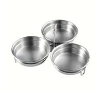 TEMU Dispositivo circular para cocinar huevos al vapor, de acero inoxidable, huevos revueltos y en casa, para desayuno, con una base y varios diseños para huevos deliciosos y nutritivos.