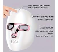 TEMU Dispositivo de Mascarilla Facial de Belleza de , Recargable por USB, Equipo Multifuncional Portátil para el Cuidado de la Piel, un Regalo para Novias y para de San Valentín