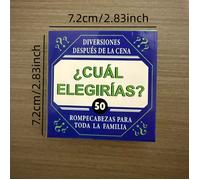 TEMU Diversión Postcena para Toda : ¿Cuál Elegirías? 50 Rompecabezas Apasionantes - ¡Un para Noches de Juegos , Desafíos que Estimulan el y de Familiar que Calientan !