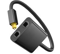 TEMU Divisor 1 a 2 Salidas | Cable divisor de audio óptico SPDIF Distribuidor de audio óptico para TV, DVD