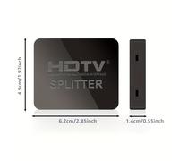 TEMU Divisor 1x2 Compatible con 4K Ultra HD - Amplificador de Pantalla para HDTV y DVD, Interfaz Multimedia de Resolución con Soporte para HDTV 3D