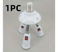 TEMU Divisor de Bombillas LED Versátil - Base E27, Adaptador Convertidor de 2/3/4/ en 1 para Iluminación del Hogar