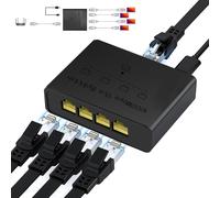 TEMU Divisor Ethernet Gigabit, que dividir una conexión en , Adaptador de Internet RJ45 con una velocidad de 1000 Mbps, que la conexión simultánea de dispositivos, Compatible con cables /5E/6/7/8.