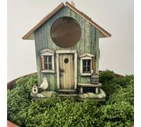 TEMU DIY de Pájaro a , Decoración Vintage para Jardín Exterior - de Madera Creativa para Aves, Ideal para Todas Festivales, para Uso Todo el Año