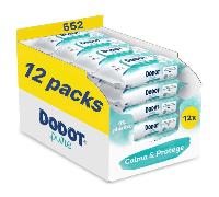 TEMU Dodot Pure Toallitas Húmedas para Bebé, y con Aloe Vera de tu bebé, 552 Unidades, 12 Paquetes x 46 Toallitas, Sin Alcohol