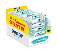 TEMU Dodot Pure Toallitas para Bebé, y con Aloe Vera de tu bebé, 1104 Unidades (24 Packs x 46), 99% Agua, Sin Alcohol, Sin Plástico