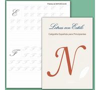 TEMU Domina la en Español: Cuaderno de Caligrafía de 32 Páginas para Principiantes - Adultos y Adolescentes Aprenden a Escribir con - Práctica de Alfabeto, y Frases