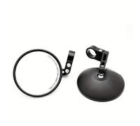 TEMU Dos espejos retrovisores ajustables para bicicleta, para manillares de 22-24, espejos retrovisores con tamaño de espejo grande de