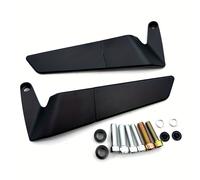 TEMU Dos espejos retrovisores modificados para motocicleta, para Kawasaki, Yamaha, y modelos KTM , con deflectores de viento y espejos reflectantes