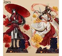 TEMU Dos Hermosas Decoraciones de Escritorio Acrílicas de 3.94 Pulgadas con Soporte de Exhibición de Capa, Ideales para Mejorar Tu de Trabajo.