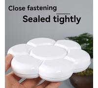 TEMU Dos juegos de paletas de pintura artística en color , una con compartimentos para pintura de gouache