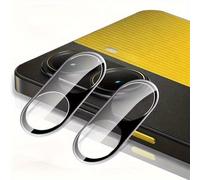 TEMU Dos protectores de lente de vidrio negro con , compatibles con Xiaomi POCO X5/X7 Pro.