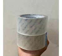 TEMU Dos rollos de cinta transparente grande, utilizada para sellar cajas y embalajes, comúnmente utilizada para embalajes de comercio electrónico, aplicable en y oficinas