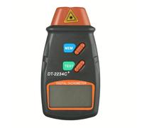 TEMU DT-2234C+ 2.5~99999 RPM Velocímetro de Memoria LCD Digital Láser Tachómetro Medidor de Velocidad de Motor con una Precisión de 0.1 RPM, Tachómetro Electrónico