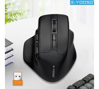 TEMU E-YOOSO 1pc Ratón Inalámbrico USB 2.4G para Juegos (Para Manos Grandes) PAW3212 Ratón Gaming de 5 Botones para Computadoras y Laptops