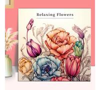 TEMU Edición Deluxe de Libro de Colorear Flores Relajantes para Adultos - Papel y de Calidad, 20 Páginas, Impresión a Una Cara - Regalo Ideal para Navidad y Halloween