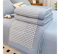 TEMU Edredón de estilo veraniego con estampado a cuadros, y en tono beige . Lavable a máquina; no fundas de almohada ni sábanas. Adecuado para