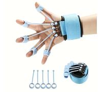 TEMU Ejercitador de dedos de polímero de silicona, Fortalecedor de , Entrenador de flexibilidad de dedos sin carga, Azul