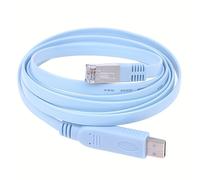 TEMU El adaptador USB a RJ45 se utiliza para depuración de cables de consola USB Cisco, compatible con Cisco, H3C, HP, Aruba 9306 y routers Huawei para cambio de consola
