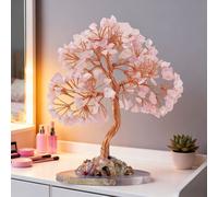 TEMU El Árbol de Cristal Rosa Natural y Hermoso: Adornos de Cristal Exquisitos, Ideal para Decoración del Hogar, Oficina y Vitrina de Vinos. Regalo para Navidad y Acción de Gracias y