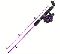 TEMU El combo de caña de pescar y carrete Sougayilang1 de pescar duradera de /2.1M y un carrete giratorio con una relación de de 5.2:1, adecuado para la pesca en como en .