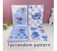 TEMU El cuaderno de Stitch de Disney, con una de lámina dorada, es como regalo para o , en los adorables personajes de dibujos animados de 'Lilo & Stitch.'