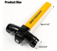 TEMU El Dispositivo Antirrobo de Hierro de GM: Duradero y . Su Bloqueo de Volante Protección e 2 Llaves para un Uso Fácil