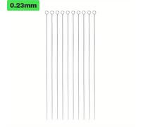TEMU El Hobbyworker 10pcs/bolsa Set de agujas plegables de acero para abalorios 0.23 mm 0. 0.4 mm Prácticas y cómodas herramientas para hacer joyas - Agujas para abalorios