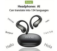 TEMU El HTC NE19 es un audífono de traducción con IA que soporta 134 idiomas, con diseño inalámbrico de oído abierto y calidad de sonido Hifi inalámbrico 5.4. una batería de larga duración.