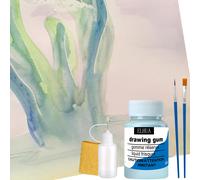 TEMU El kit de de mascarado ELHUA un tono diseñado para al acuarela. un de mascarado junto con una punta aplicadora , pinceles.