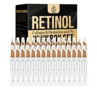 TEMU El sérum de retinol para hombre contiene colágeno y ácido hialurónico para una hidratación profunda y de la piel del rostro. Es un de viaje portátil en una botella pequeña, con 30 frascos.