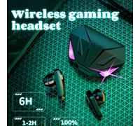 TEMU El X15Pro controles táctiles, una de carga inalámbrica, un micrófono incorporado y un diseño intrauditivo, lo que lo ideal para juegos y ver una ultra .