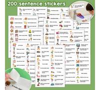 TEMU [Elección Popular] 200 Pegatinas de Frases de Mis Rutinas para Práctica Oral Diaria en Inglés Común Educación Aprendizaje Pegatinas para Jóvenes Pegatinas para Jóvenes