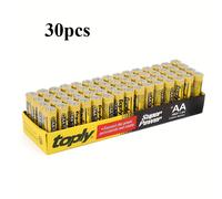 TEMU Elección Popular 30 Pilas AAA/AA, 1.5V Carbono- No Recargables, Aptas para Luces LED, Juguetes, Controles Remotos, Micrófonos, Despertadores - De un Solo Uso