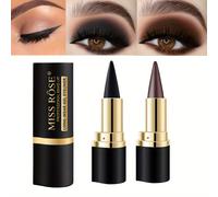TEMU 【Elección Popular】Duo de Delineador de Ojos Kajal y de Ojos de 2 Piezas - Aplicación Fácil para Ojos de Gato y Looks Ahumados Deslumbrantes - Ideal para Halloween y Diario