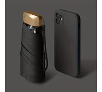 TEMU Elección Popular: Paraguas Mini de 6 Varillas en 6 Colores, Manual, Plegable y Portátil | Protección Total contra el | Diseño y Duradero | Ideal para Mujeres y Niñas - Uso al o Jardín