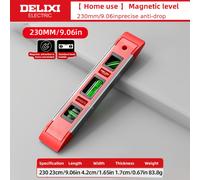 TEMU ELECTRIC Nivel de Precisión 230/300 mm, Regla Magnética con para y Ajustar Pendientes Portátil - Ideal Para Emparejar / Marcar Corte