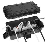 TEMU Eléctrica Exterior | de Conexión con 6 Entradas de Cable, Cubierta de Cable de Extensión de Plástico, Protección Pulida para Suministros Exteriores