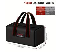 TEMU Electric'S Kit de Herramientas de Gran Capacidad, Bolso de Transporte de Tela Oxford, Adecuado para Almacenamiento en el Hogar, Organización de Garaje y Almacenamiento de Automóviles, Sin Batería