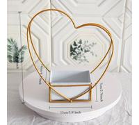 TEMU Elegante Cesta de Flores de Metal Dorado con Diseño de - Soporte Floral de Hierro Versátil y Cuadrado para y Fiestas de Halloween y Navidad