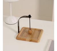 TEMU Elegante Portavasos de Madera , un Accesorio Elegante para tu Mesa de Comedor, Mesita de Noche, , Hotel o Cafetería. Organizador de Madera Artesanal un Diseño .