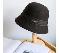 TEMU Elegante sombrero pequeño de lana para damas en estilo retro , sombrero de de invierno, sombrero de pescador