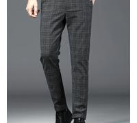 TEMU elegantes pantalones a cuadros para hombre están diseñados para la comodidad y un corte ajustado, lo que los adecuados para de negocios y salidas informales todo el año.