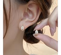 TEMU Elegantes y minimalistas aretes de hoja, diseñados para ser ligeros y exquisitos, adecuados para el uso diario y fiestas de mujeres, un accesorio versátil para todas