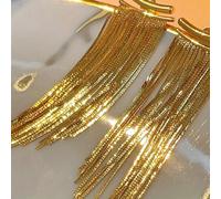 TEMU Elegantes y Pendientes Dorados Asimétricos con Borlas en , Joyería Artesanal con Estilo para Recepciones de , Regalos de Aniversario para Esposas y