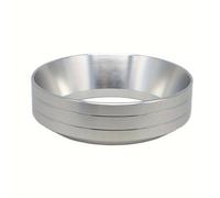 TEMU Embudo de Dosis de Espresso de Aluminio Premium - Magnético, Anillo de Distribución de Café de Fácil Limpieza para Máquinas de 51/53/58mm - Negro/Plateado