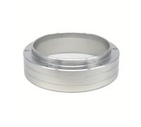 TEMU Embudo de Dosis de Espresso de Aluminio Premium - Magnético, Anillo de Distribución de Café de Fácil Limpieza para Máquinas de 51/53/58mm - Negro/Plateado