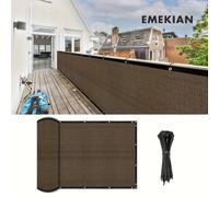 TEMU EMEKIAN Pantalla de Privacidad para , Malla Cortavientos con Agujeros para Remaches y Protección UV para , Patio, Jardín, Piscina y Porche, 1 Pieza en