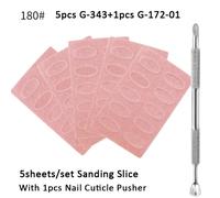 TEMU Empujador de Cutículas Autoadhesivo con Lima de para Uñas, Juego de Papel de Prepulido para Manicura