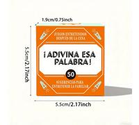 TEMU en español - 50 hojas del "Esa " - Juego divertido para después de - para la interacción familiar, entretenimiento de ocio, recomendado para 2 a 8 , adecuado para reuniones familiares en , mini